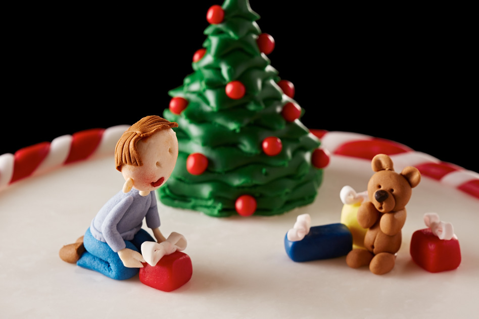 Tuto N°1 le sapin de Noël - Modelage en pâte à sucre - Cake Design 